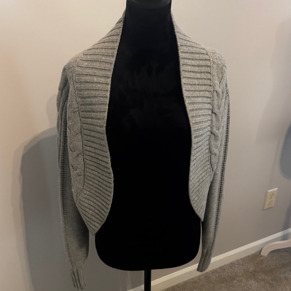 White House Black Market Light Gray Sweater Set - Picture 4 of 5